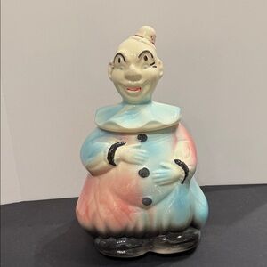Vintage American Bisque Company Clown Cookie Jar